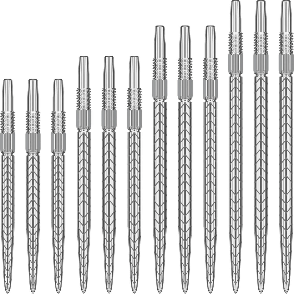 Point Accessories - Target - Swiss RVE Dart Points - 26mm 30mm 35mm 40mm Silver / 26mm