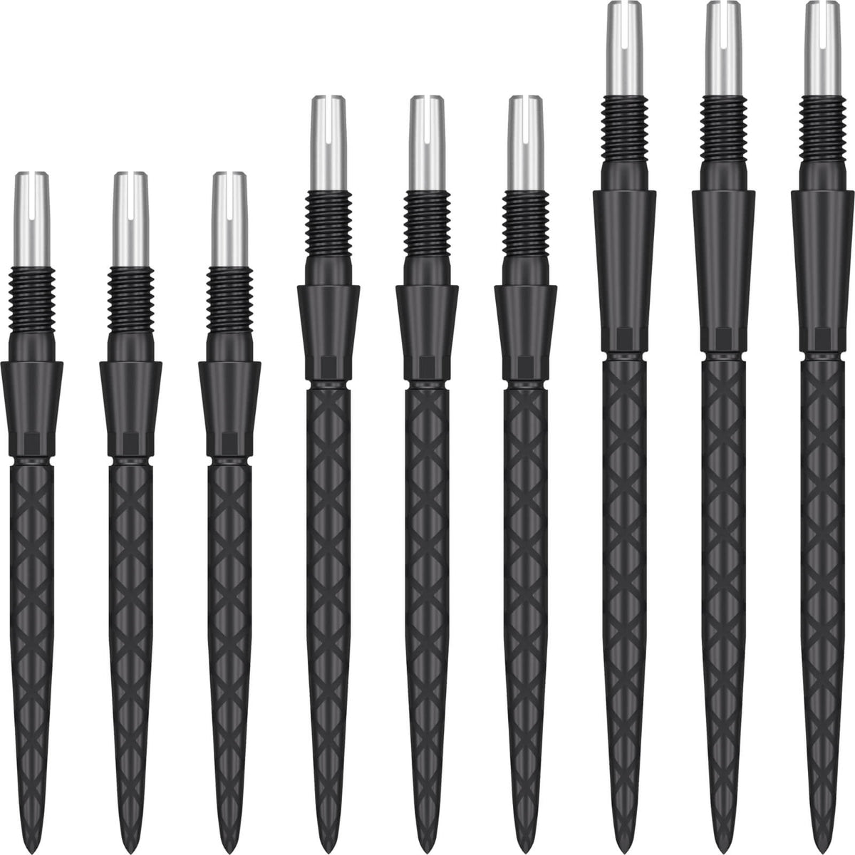 Point Accessories - Target - Swiss Storm Diamond Dart Points - 26mm 30mm 35mm Black / 26mm