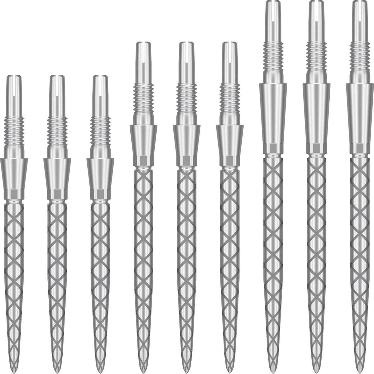 Point Accessories - Target - Swiss Storm Diamond Dart Points - 26mm 30mm 35mm Silver / 26mm