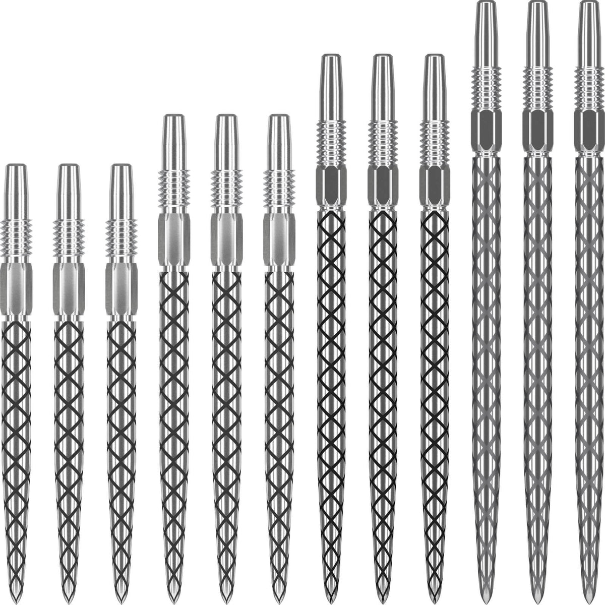 Point Accessories - Target - Swiss Diamond Pro Dart Points - 26mm 30mm 35mm 40mm Silver / 26mm