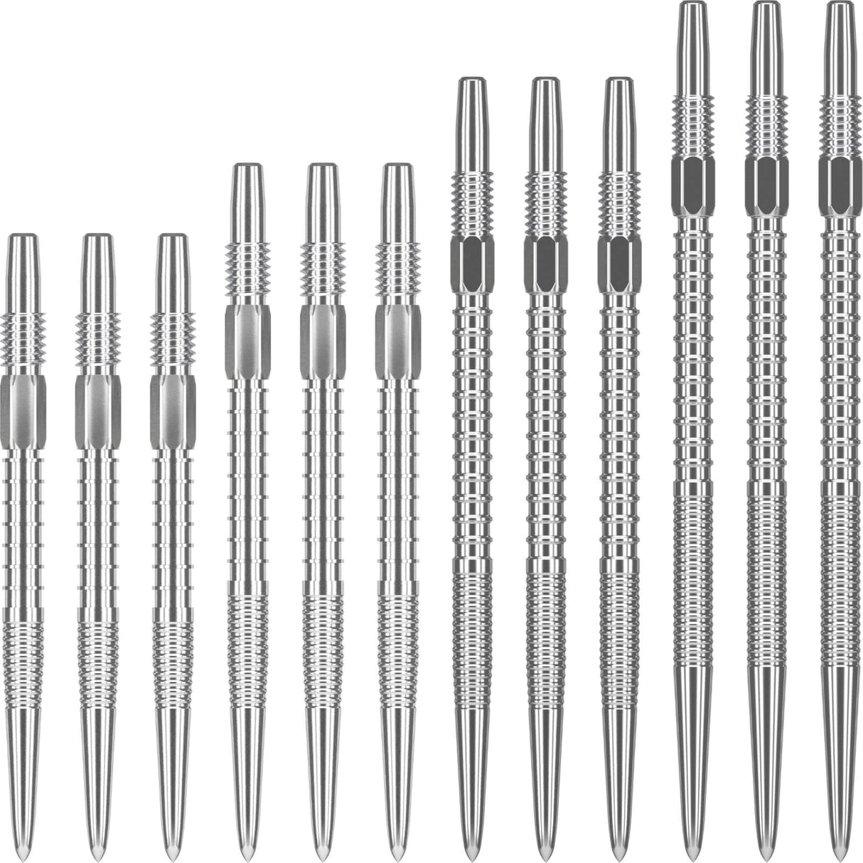 Target - Swiss Firepoint Dart Points - 26mm 30mm 35mm 40mm - Silver / 26mm
