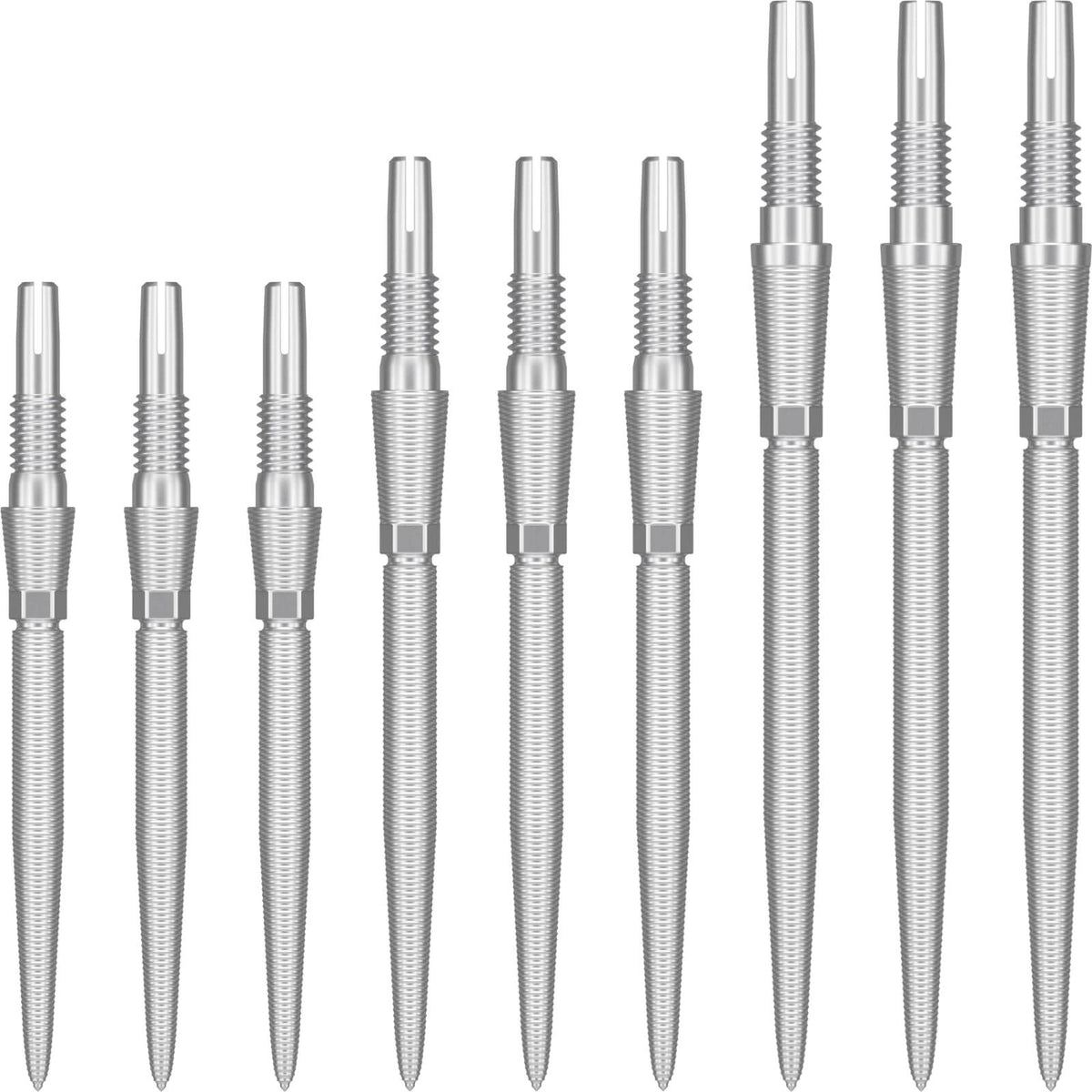 Point Accessories - Target - Swiss Storm Nano Dart Points - 26mm 30mm 35mm Silver / 26mm