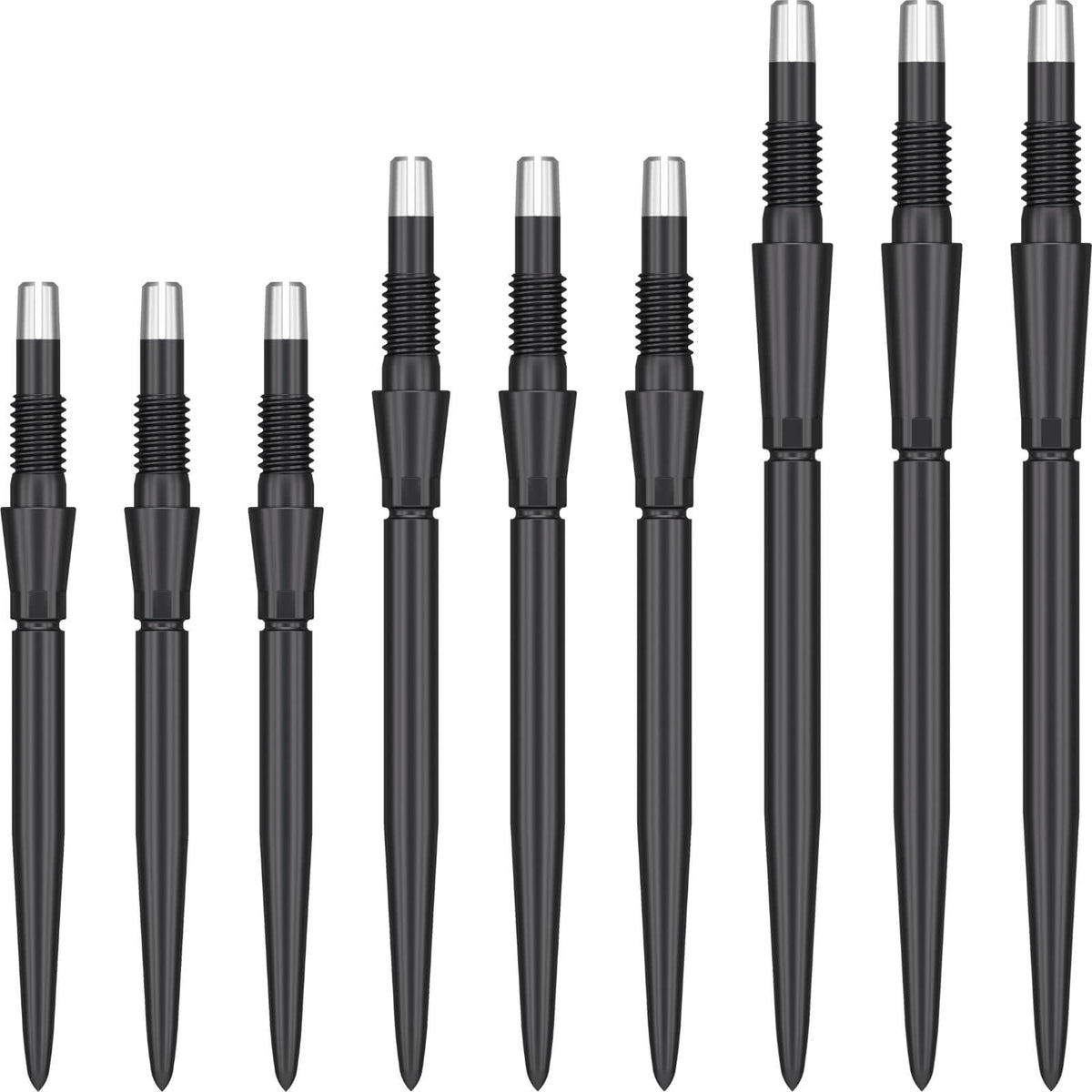 Point Accessories - Target - Swiss Storm Plain Dart Points - 26mm 30mm 35mm Black / 26mm