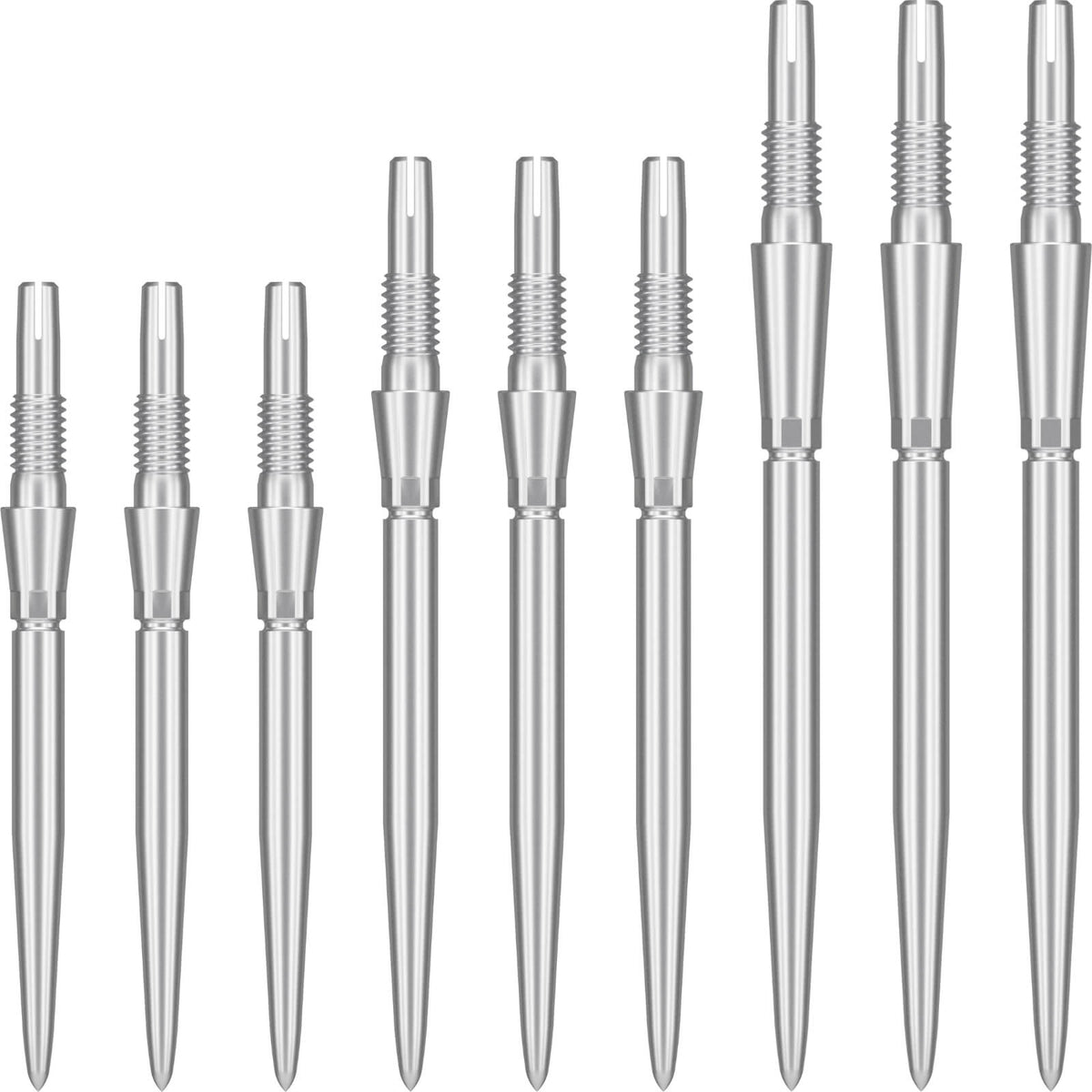 Point Accessories - Target - Swiss Storm Plain Dart Points - 26mm 30mm 35mm Silver / 26mm