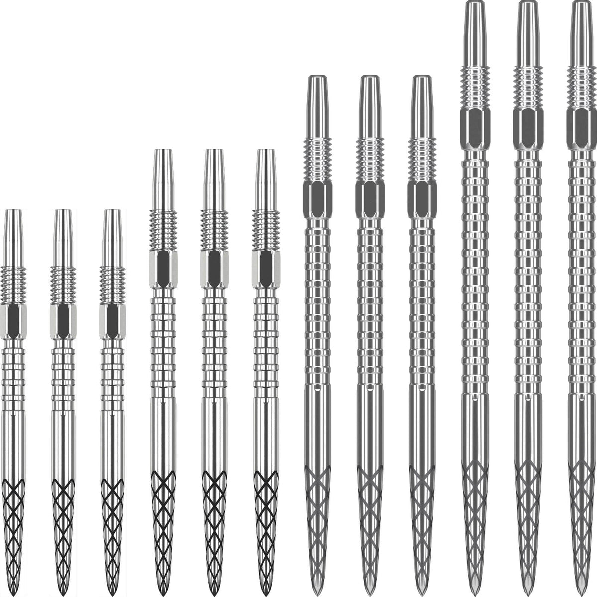 Point Accessories - Target - Swiss DS Dart Points - 26mm 30mm 35mm 40mm Silver / 26mm