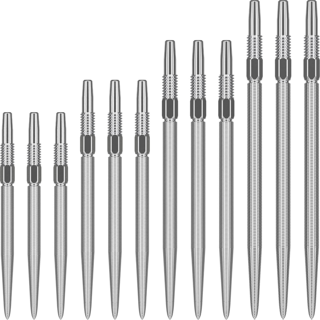 Target - Swiss Nano Dart Points - 26mm 30mm 35mm 40mm - Silver / 26mm