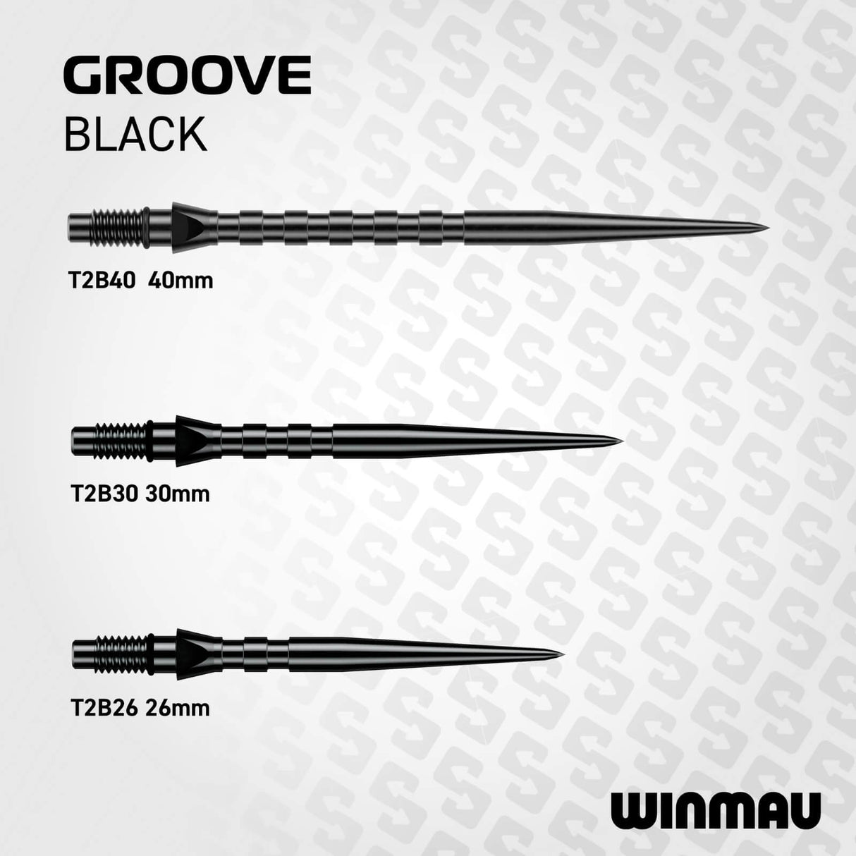 Winmau - Switch Grooved Dart Points - 26mm 30mm 40mm -