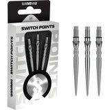 Winmau - Switch Grooved Dart Points - 26mm 30mm 40mm - Silver / 26mm