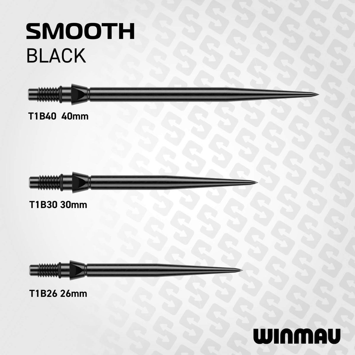 Winmau - Switch Smooth Dart Points - 26mm 30mm 40mm