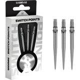Winmau - Switch Smooth Dart Points - 26mm 30mm 40mm - Silver / 26mm