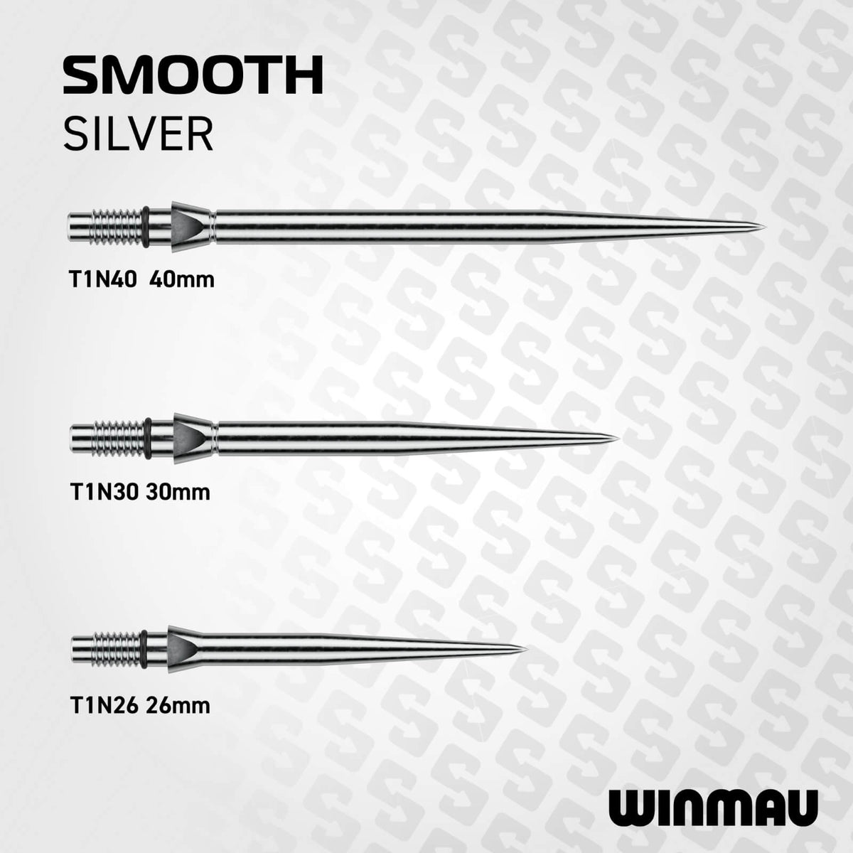 Winmau - Switch Smooth Dart Points - 26mm 30mm 40mm