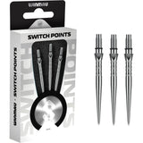 Winmau - Switch Wave Dart Points - 26mm 30mm 40mm - Silver / 26mm
