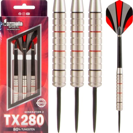 Formula Sports - TX280 Gen 2 Darts - 80% Tungsten - 28g -