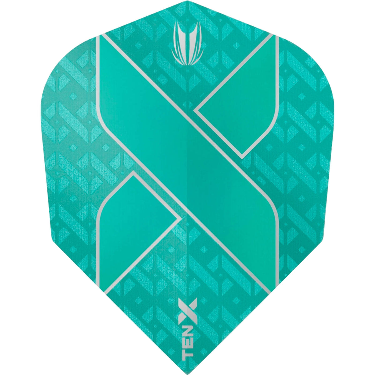 Dart Flights - Target - Ten-X - Small Standard Dart Flights Aqua