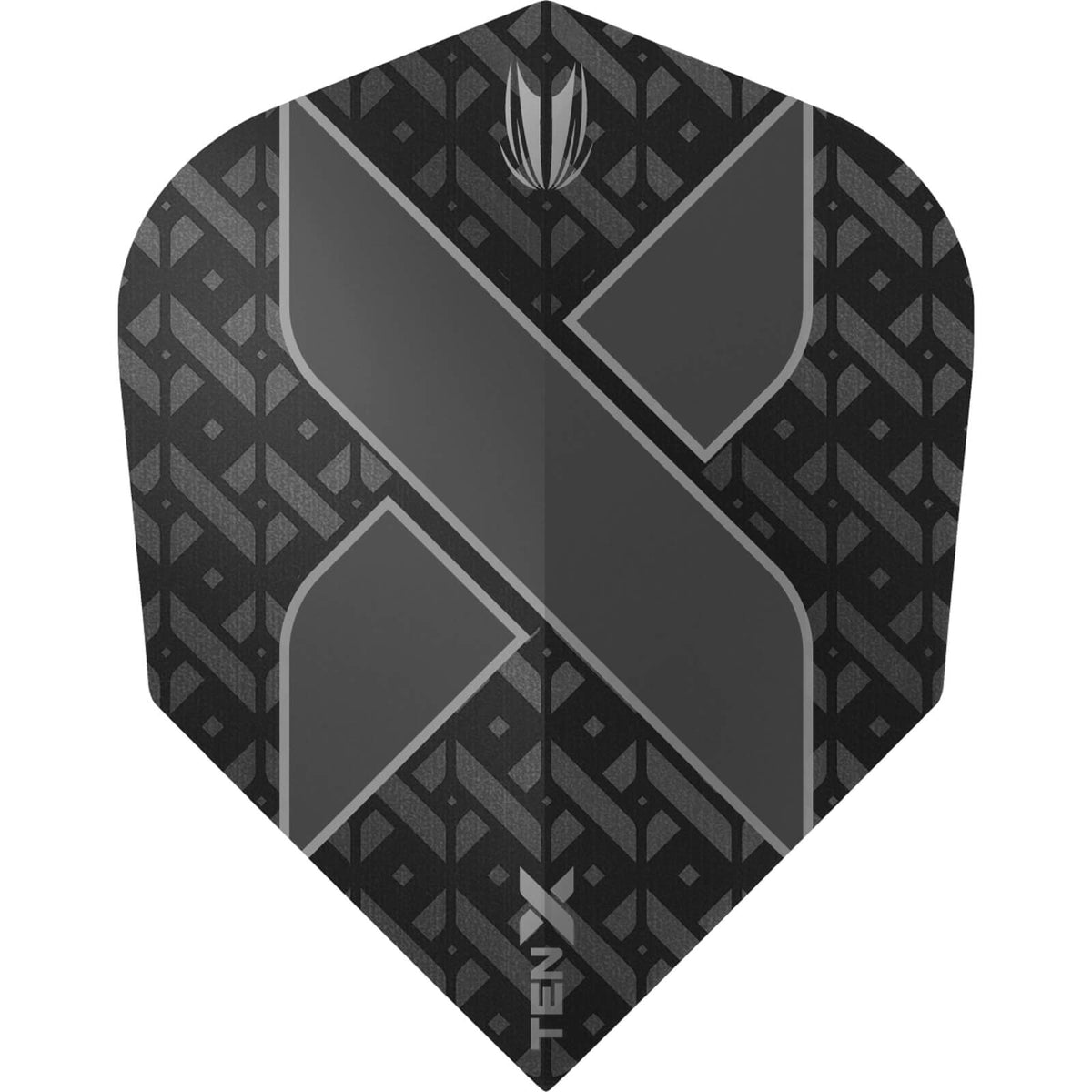 Dart Flights - Target - Ten-X - Small Standard Dart Flights Black