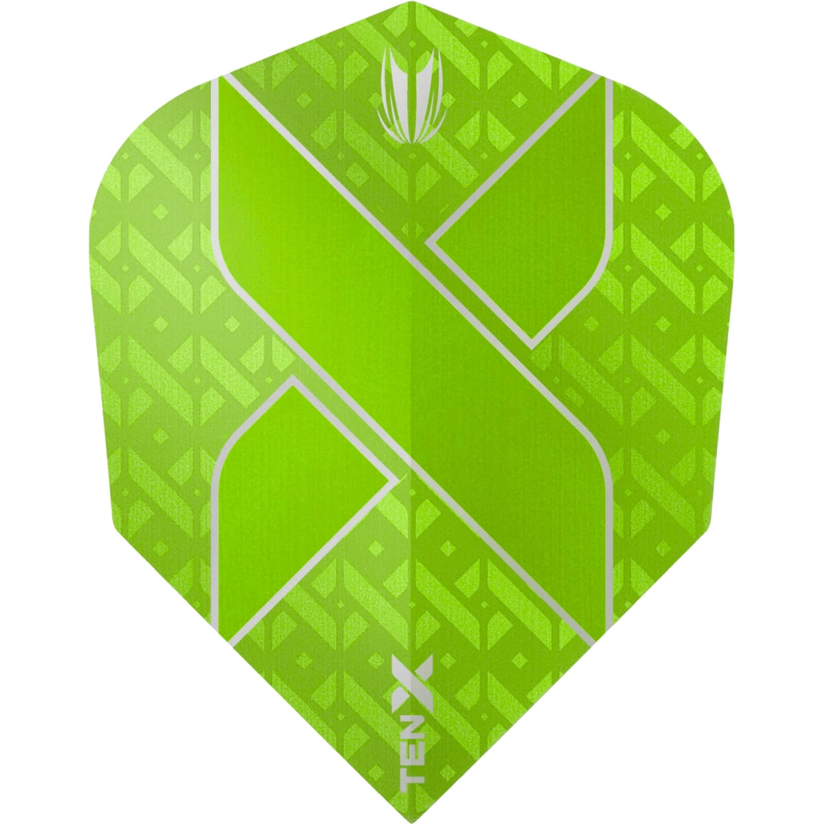 Dart Flights - Target - Ten-X - Small Standard Dart Flights Lime Green