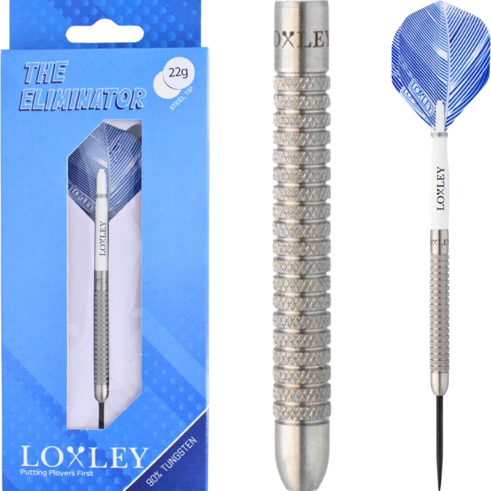Darts - Loxley - The Eliminator Darts - Steel Tip - 90% Tungsten - 22g 24g 