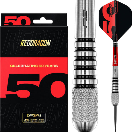 Red Dragon - Flightmaster Torpedo 2 Darts - 80% Tungsten - 24g -
