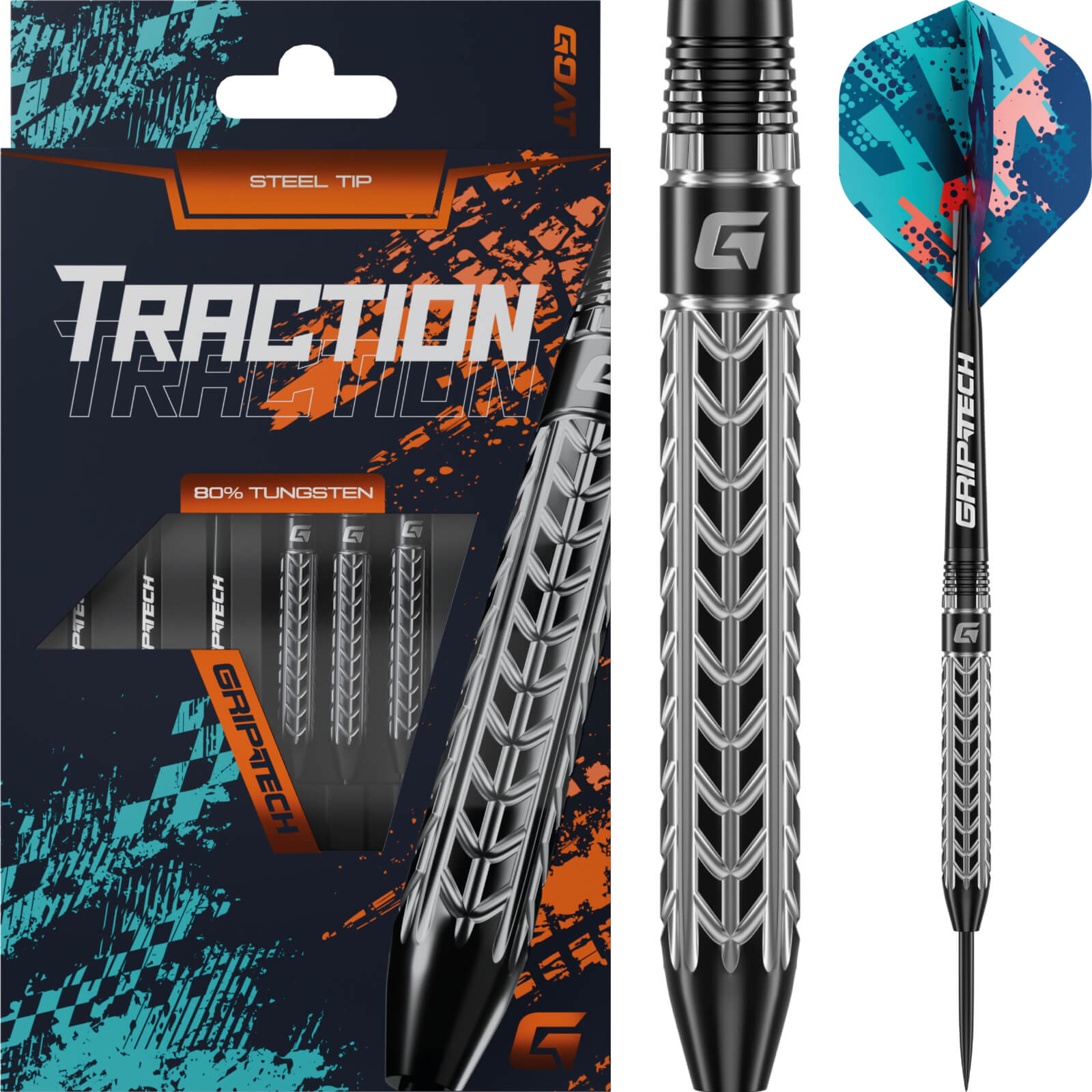 Darts - GOAT - Traction Darts - Steel Tip - 80% Tungsten - 22g 24g