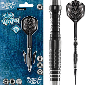 Shot - Tribal Weapon 4 Darts - Soft Tip - 90% Tungsten - 18g 20g -