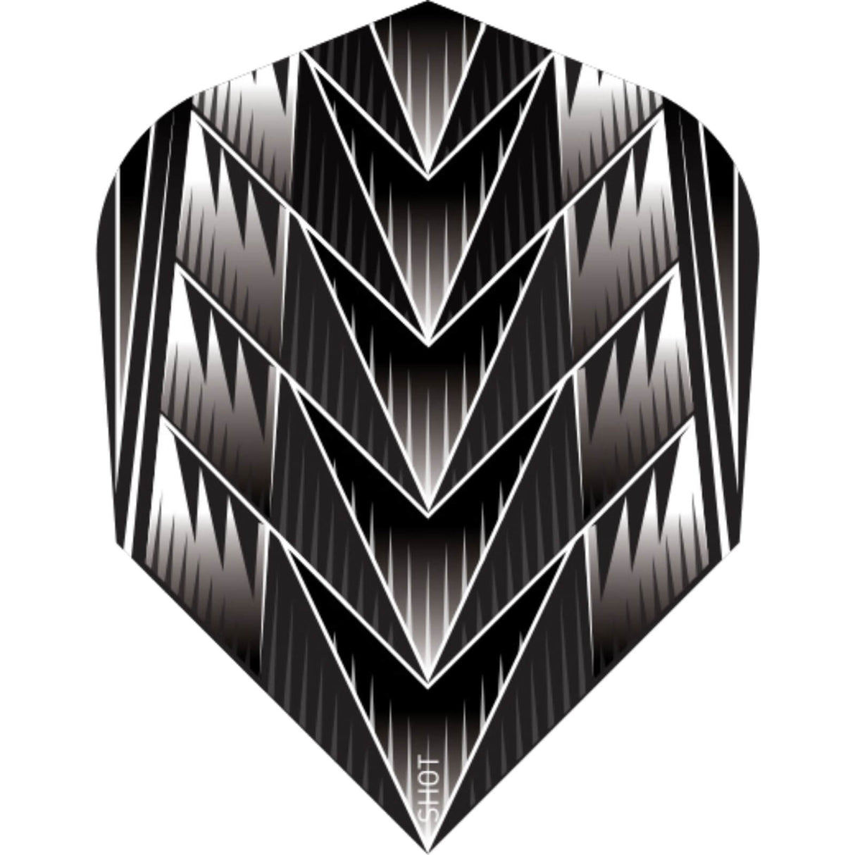 Shot - Tribal Weapon Black - Standard Dart Flight - Black