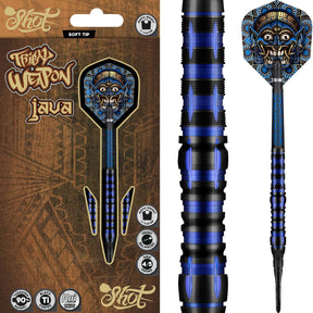 Shot - Tribal Weapon Java Darts - Soft Tip - 90% Tungsten - 18g 20g -