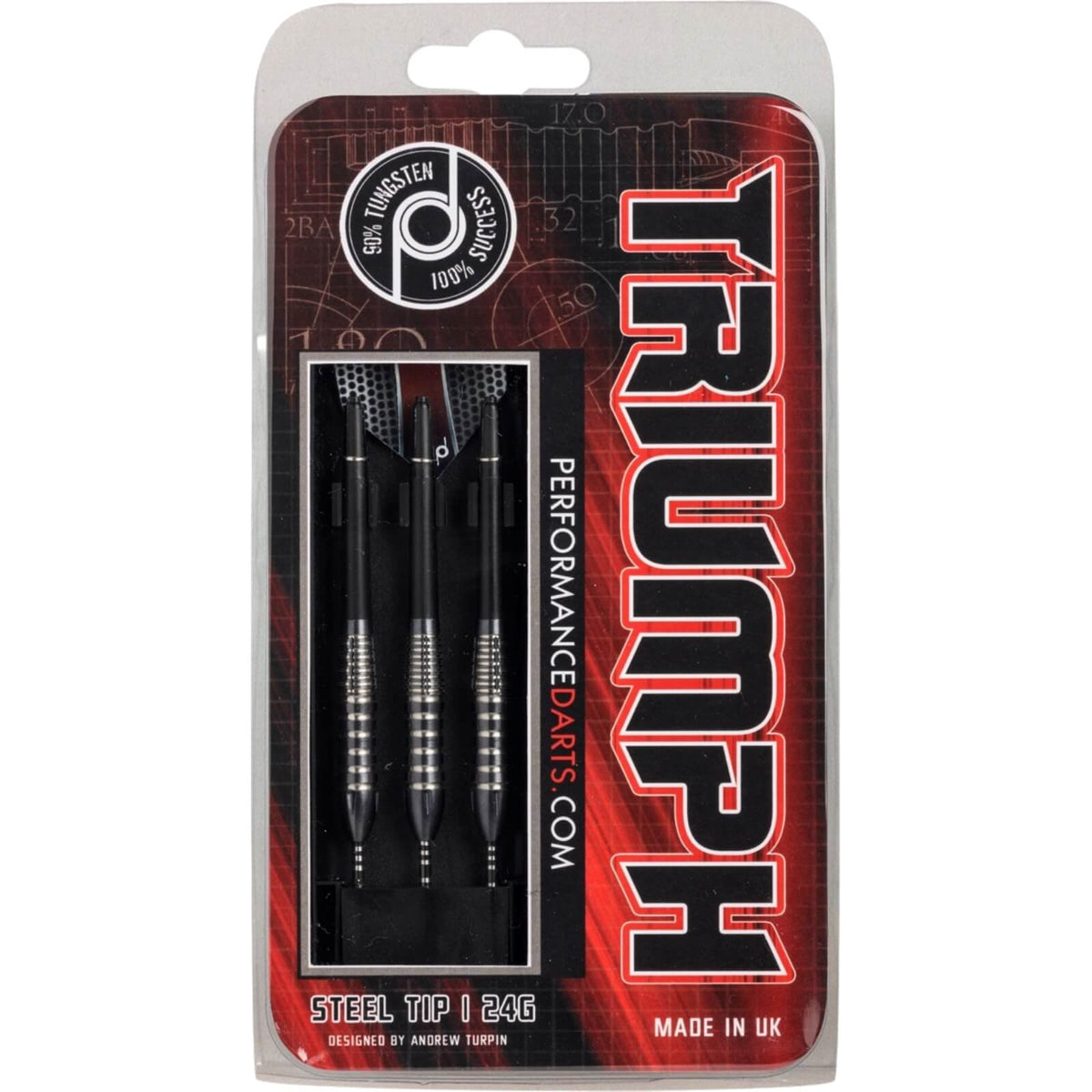 Darts - Performance Darts - Triumph - Steel Tip - 90% Tungsten - 22g 24g 