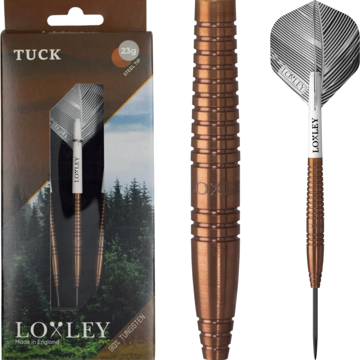 Darts - Loxley - Tuck Darts - Steel Tip - 90% Tungsten - 23g 25g