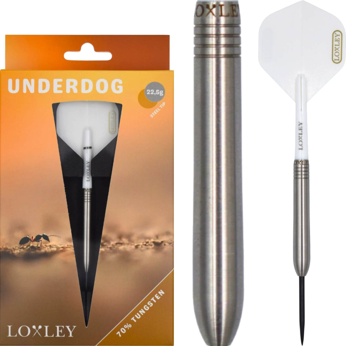 Loxley - Underdog Darts - Steel Tip - 70% Tungsten - 22.5g