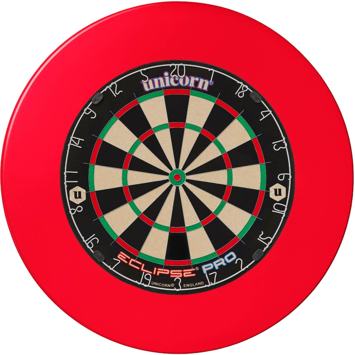 Unicorn - Eclipse Pro Dartboard & Surround Bundle - Red