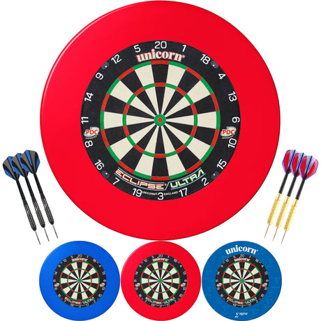 Unicorn - Eclipse Ultra Dartboard & Surround Ready to Play Bundle -