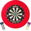 Unicorn - Eclipse Ultra Dartboard & Surround Ready to Play Bundle - Red