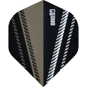 One80 - V-Flow - Big Wing Dart Flights - Black