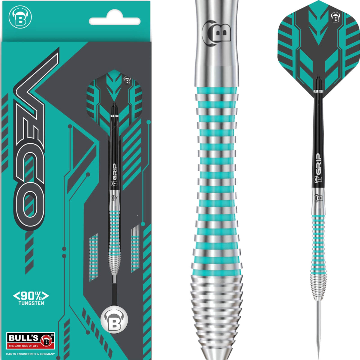BULL'S - Veco V2 Darts - 90% Tungsten - 21g 23g 25g -