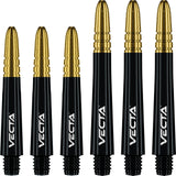 Winmau - Vecta - Hybrid Dart Shafts - Short (34mm) / Black & Gold