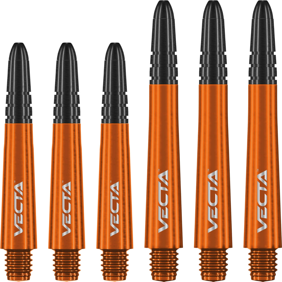 Dart Shafts - Winmau - Vecta - Hybrid Dart Shafts Short (34mm) / Orange