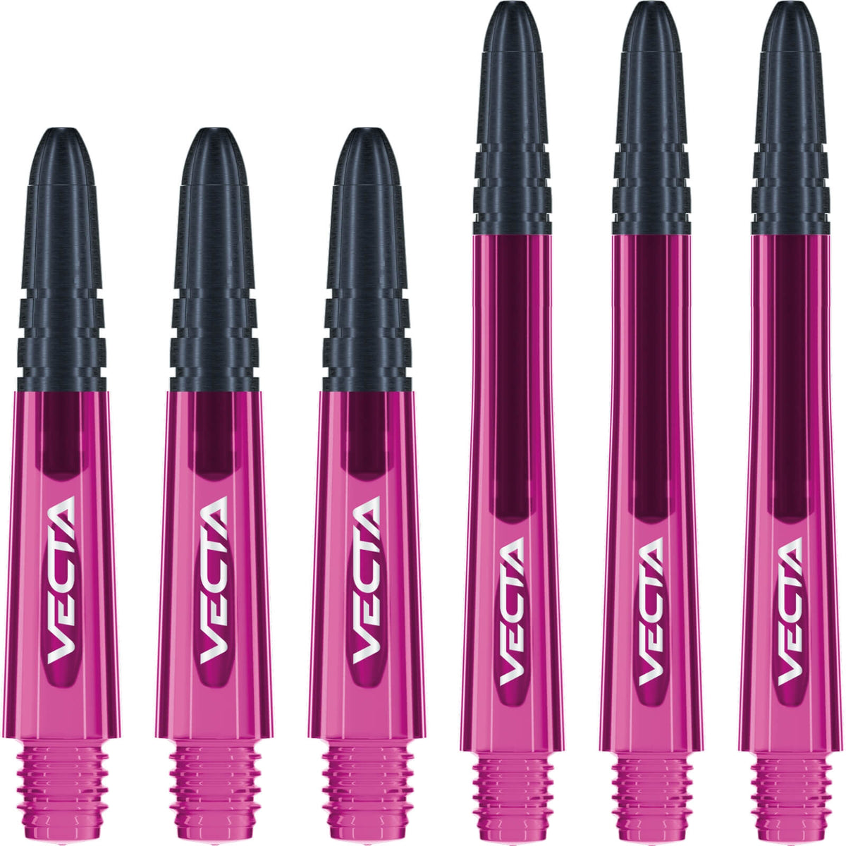 Dart Shafts - Winmau - Vecta - Hybrid Dart Shafts Short (34mm) / Pink