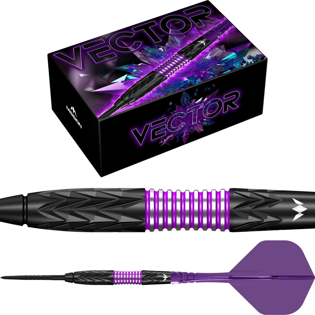 Mission - Vector Darts - Steel Tip - 95% Tungsten - 22g 24g