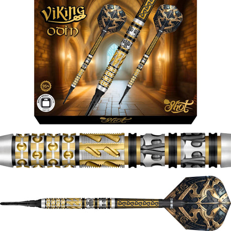 Shot - Viking Odin Darts - Soft Tip - 95% Tungsten - 20g -