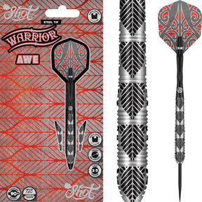 Shot - Warrior Awe Darts - 90% Tungsten - 22g 23g 24g 26g -