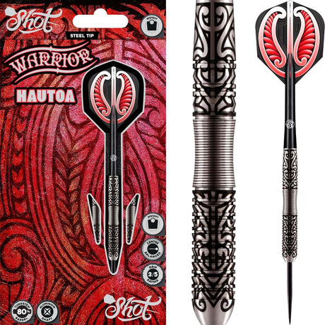 Shot - Warrior Hautoa Darts - 80% Tungsten - 22g 24g 26g -