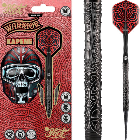 Shot - Warrior Kapene Darts - Soft Tip - 90% Tungsten - 20g -