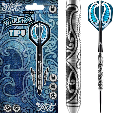 Shot - Warrior Tipu Darts - 80% Tungsten - 21g 23g 25g -