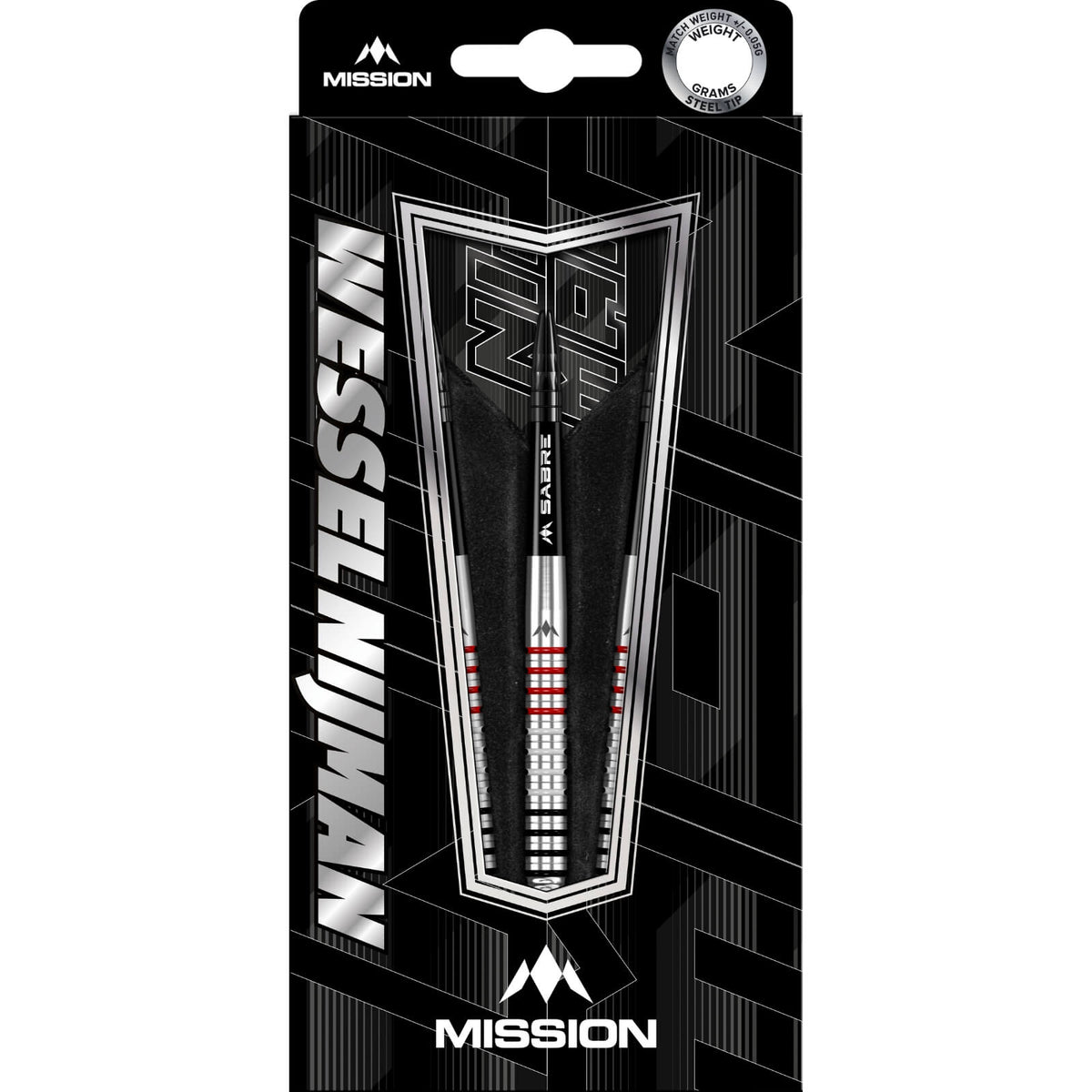 Darts - Mission - Wessel Nijman Darts - Steel Tip - 95% Tungsten - 23g 25g 
