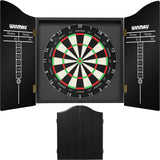 Winmau - Blade 360 Triple Core Dartboard & Cabinet Bundle - Black
