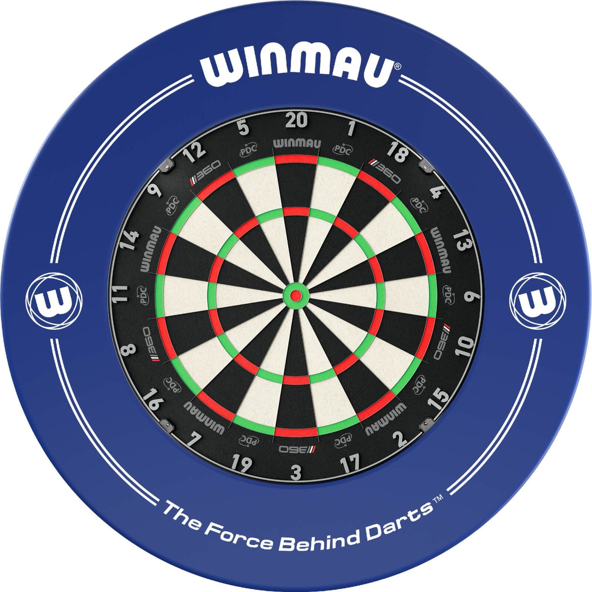 Winmau - Blade 360 Triple Core Dartboard & Surround Bundle - Blue