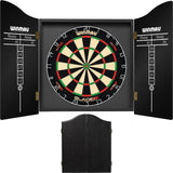 Winmau - Blade 6 Dual Core Dartboard & Cabinet Bundle - Black