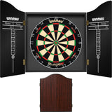 Winmau - Blade 6 Dual Core Dartboard & Cabinet Bundle - Rosewood