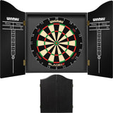 Winmau - Blade 6 Triple Core Dartboard & Cabinet Bundle - Black
