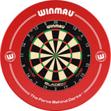 Winmau - Blade 6 Triple Core Dartboard & Surround Bundle - Red